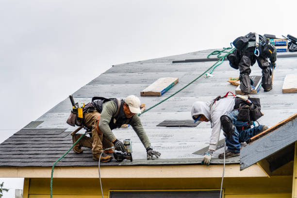 Professional Roofing technician working in Woodsboro, TX
